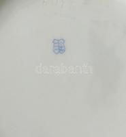 2 db Herendi porcelán kaspó virág mintákkal. Kézzel festett, jelzett, hibátlan d: 15,5 cm, m: 11 cm