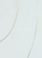 Ezüst(Ag) kígyó nyaklánc, 2 db, jelzett, állítható h: 45-50 cm, nettó: 12,4 g