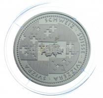 Svájc 2011. "A himnusz 50. évfordulója" Cu-Ni multicolor emlékérem tanúsítvánnyal (30mm) T...