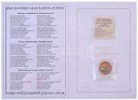 Svájc 2011. "A himnusz 50. évfordulója" Cu-Ni multicolor emlékérem tanúsítvánnyal (30mm) T...