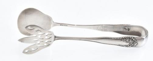 Ezüst(Ag) süteményes csipesz, jelzett, h: 14,5 cm, nettó: 46,3 g