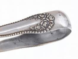 Ezüst(Ag) süteményes csipesz, jelzett, h: 14,5 cm, nettó: 46,3 g