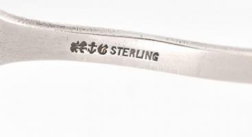 Ezüst(Ag) süteményes csipesz, jelzett, h: 14,5 cm, nettó: 46,3 g