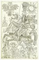 Kass János (1927 - 2010): Háry János. Rézkarc, papír. Jelzett, szárazpecséttel is. 17x11 cm