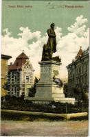 1908 Rimaszombat, Rimavská Sobota; Tompa Mihály szobra. Ifj. Rábely Miklós kiadása / statue (EK)
