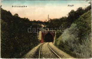 Piliscsaba, vasúti alagút. Blau Adolf kiadása