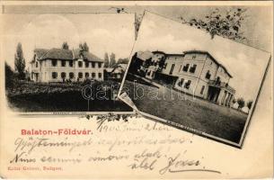 1903 Balatonföldvár, Bendegúz szálloda, Zrínyi szálloda. Klösz György kiadása. Art Nouveau, floral (EK)