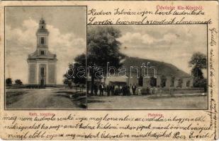 1905 Kisköre, Római katolikus templom és plébánia. Fogyasztási Szövetkezet kiadása (EK)
