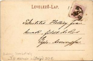 Bakonyszombathely, látkép. Haftl Kálmán kiadása (kopott sarkak / worn corners)