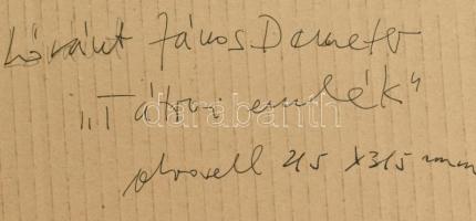 Lóránt János Demeter (1938-): Tátrai emlék. Akvarell, papír, jelzett, hátoldalán autográf felirattal...