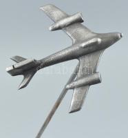 Retro repülős asztaldísz, modell, apró kopásokkal. m: 37 cm