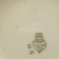 Zsolnay tejes kanna, porcelán, jelzett, apró kopásokkal. m:10,5cm