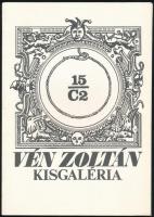 Vén Zoltán: Kisgaléria. 15 db jelzett rézkarc mappában. 12x9,5 cm Sorszámozott 30/150
