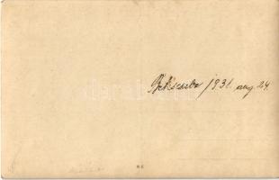 1931 Békéscsaba, családi fotó a kertben. photo