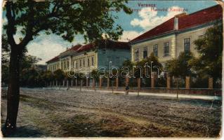 1921 Versec, Vrsac; Honvéd laktanya. Jankovits Zs. kiadása / K.u.k. military barracks (Rb)