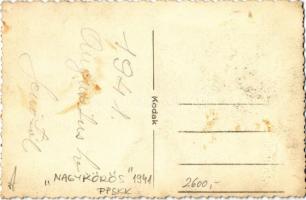 1941 Nagykőrös, műtermi fotó. Schillinger photo (fl)