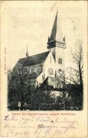 1902 Bártfa, Bardiov, Bardejov; Szt. Egyed templom nyugati homlokzata. Divald Adolf 5. / church (EK)