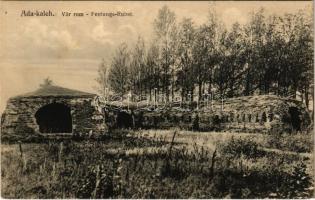 Ada Kaleh, Vár rom. Grieser Mátyás kiadása / Festungs Ruine / castle ruin