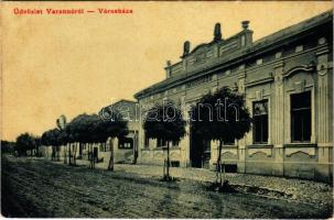 1915 Varannó, Vranov nad Toplou; Városháza. W.L. (?) 2812. Kiadja Klauser Emil / town hall + Reserve-Artillerie-Munitions-Kolonne 43. (EB)