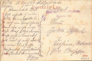 1915 Varannó, Vranov nad Toplou; Városháza. W.L. (?) 2812. Kiadja Klauser Emil / town hall + "R...