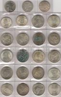 Ausztria 25Sch(18x) 10Sch(5x) ezüst T:2