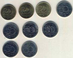 2003-2006. 20Ft "Deák" (3x), 50Ft "EU" (2x), "Vöröskereszt" (4x) T:2,2/3+