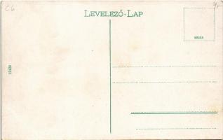 Érsekújvár, Nové Zamky; Nemzeti szálloda, Frisch üzlete, szobor / hotel, statue, shops