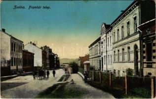 1915 Zsolna, Sillein, Zilina; Frambór telep / street + ZSOLNAI MEGFIGYELŐ ÁLLOMÁS KATONAI PARANCSNOKSÁGA KATONAI ÁPOLÁSI ÜGY