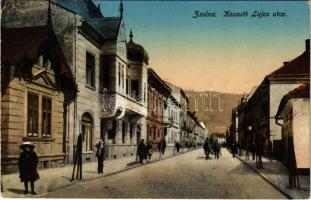 1915 Zsolna, Sillein, Zilina; Kossuth lajos utca / street + "ZSOLNAI MEGFIGYELŐ ÁLLOMÁS KATONAI PARANCSNOKSÁGA KATONAI ÁPOLÁSI ÜGY" (EK)