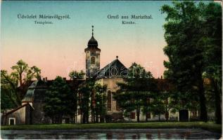 Máriavölgy, Mariental, Mariathal, Marianka (Pozsony, Pressburg, Bratislava); templom, arany díszítés / Kirche / church, golden decoration