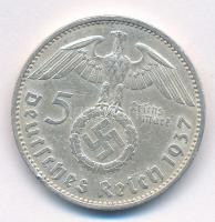 Német Harmadik Birodalom 1937A 5M Ag "Hindenburg" T:2 
German Third Empire 1937A 5 Reichs...