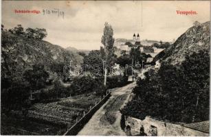 1910 Veszprém, Betekints völgye. Pósa Endre kiadása