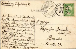 1908 Daruvár, Daruvar; Római katolikus templom és iskola / church and school (EK)