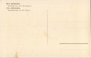 Nagybecskerek, Zrenjanin, Veliki Beckerek; Spomenik njeg. vel. Kr. Petra I. / statue / szobor (felsz...