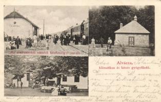 Alvácza with railway-station and bath