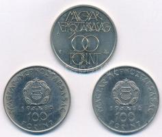 1985. 100Ft alpakka "Kulturális Fórum" + 1980. 100Ft Ni "Szovjet-magyar közös űrrepül...