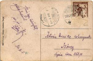 1920 Zenta, Senta; Új vasúti híd, Tiszai uszoda / new railway bridge, swimming pool on Tisa river (R...