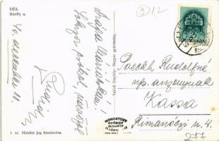 1940 Dés, Dej; Bánffy utca, Fülöp Testvérek divatáruháza, Medgyesi Lajos könyv és papírkereskedése é...