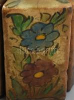 Erdélyi butykosok 6 db, kerámia, sérült, kopott, mázrepedt, m: 18cm