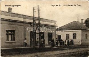1920 Biharnagybajom, Fogyasztási és értékesítő szövetkezet üzlete, posta (EB)
