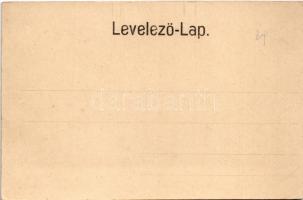 Eger, Kaszárnya. Art Nouveau, floral