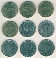 2003-2006. 20Ft "Deák" (4x), 50Ft "Vöröskereszt" (5x) T:2,2/3+