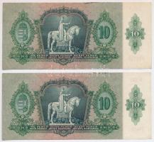 1936. 10P (2x) sorszámkövetők T:I- szennyeződés Adamo P9