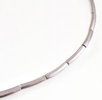 Ezüst(Ag) nyakék, jelzett, bruttó: 27,5 g