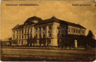 1908 Békéscsaba, Rudolf gimnázium. W.L. 523.