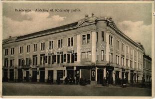 Békéscsaba, Andrássy út, Kocziszky palota, Németh Árpád üzlete