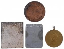 ~1955. 4xklf sport díjérem és díjplakett, közte "Budapesti Honvéd", "Dózsa SE" T...