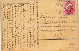 1930 Balatonlelle-gyógyfürdő, Carneval, karneváli feldíszített csónakok. "Az Újság" reklám...