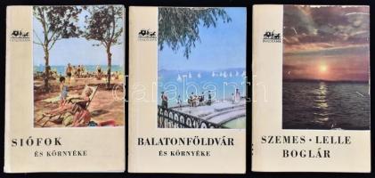 Panoráma Útikönyvek Balatoni sorozata I-X. kötet, teljes. (A teljes sorozat egyben ritka!) 
I. köt....