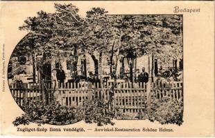 Budapest XII. Zugliget, Szép Ilona vendéglő kerthelyisége / Auwinkel Restauration Schöne Helene